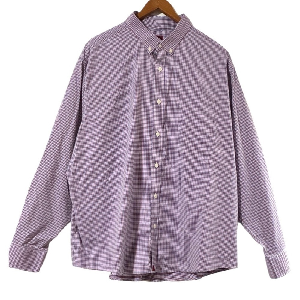 Untuckit Lorimar Checked Button Down Shirt Blue R… - image 2